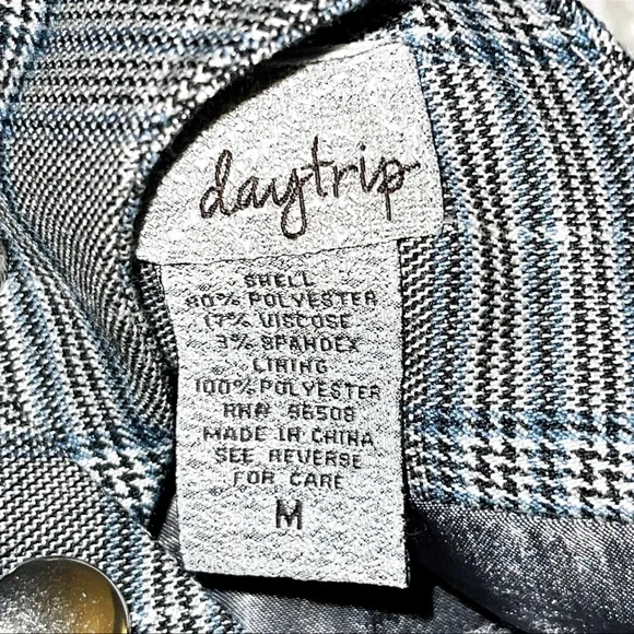 Vintage Daytrip Y2K Plaid Waistcoat - Picture 11 of 11